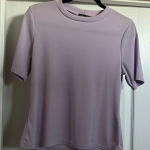 Lilac ripped shirt